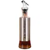 Olla de aceite de vidrio, botella de vinagre, botella de salsa de soja sellada a prueba de fugas, olla de control de aceite de acero inoxidable, botella de aceite, condimento de cocina, botella de condimento al por mayor
