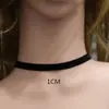 Collar Minimalista Transfronterizo Europeo y Americano, Gargantilla de Terciopelo Negro, Cadena Elegante para Clavícula, Collar de Alta Gama