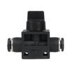 Conector preto válvula de mão pneumática traqueal intubação rápida HVFF4/ HVFF6/ HVFF8 /HVFF10 /12
