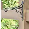 Marco Decorativo de Hierro Fundido con Forma de Flor de Ángulo Recto Estilo Rústico Transfronterizo Gancho Decorativo Decoración de Jardín