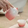 Tetera roja sandía Mi Yan, tetera moderna y sencilla para el hogar, tetera grande individual con filtro, juego de té Kung Fu, no caliente