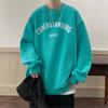 Sudadera con capucha y manga larga para hombre, de marca de moda, con forro polar, color negro, gruesa y cuello redondo, para otoño e invierno, combina con todo.