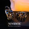 Original Francés Micro-incrustado Circonio Aguja de Plata S925 Luna Grande Tipo C Gama Alta Lujo Ligero Joker Medio Antiguo Fábrica de Joyería
