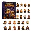 Nuevo colgante acrílico de caja sorpresa para decoración de Halloween, con diseños de calabaza, gato y bruja para decoración de patio exterior