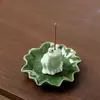 Nuevo Quemador de Incienso Rana Hoja de Loto para Uso en Interiores en Casa, Portainciensos de Cerámica, Adorno de Aromaterapia Transfronterizo de Amazon