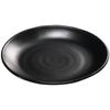Plato de barbacoa negro comercial de melamina, vajilla de porcelana, plato de barbacoa de restaurante, plato de plástico redondo para restaurante