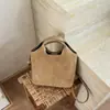 Bolso Frosted Retro de Moda para Mujer 2026 Otoño/Invierno Nuevo Bolso Cruzado Versátil Bolso de Mano de Alta Gama Bolso Cubo