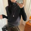 Chaleco de punto liso de cuello alto para mujer, nuevo estilo otoño e invierno 2026, popular este año, chaleco para superponer