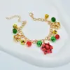 Europa y los Estados Unidos transfronterizos nuevo collar de Navidad traje flor color campana collar pulsera pendientes adornos navideños