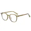 Armazones para anteojos de prescripción tipo pin de cara grande ultraligeros para mujer transfronterizos, diseño de moda, gafas con bloqueo de luz azul, fabricante de gafas para estudiantes
