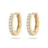 Brincos de Diamantes Espumantes de Fileira Única, Estilo K, Brincos Versáteis, Brincos, Brincos de Joias de Prata Europeias e Americanas