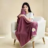 Toalla de Baño de Fibra Ultrafina Juvenil para Mujer Bordado Lindo Secado Rápido Absorbente Toalla de Baño para Salón de Belleza Peluquería