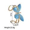 Pulseira Aberta Borboleta Banhada a Ouro 18K Aço Inoxidável para Mulheres Estilo Ins Nicho Luxo Acessível Joias de Alta Qualidade Joias de Aço Titânio Dongguan
