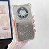 Adecuado para Huawei Mate70Pro Carcasa de Teléfono Móvil de Oso Diagonal con Electrochapado Brillante Pura70 Dibujos Animados M60 Cubierta Protectora Anticaídas