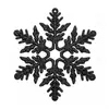 Decoraciones Navideñas 10cm Copos de Nieve, Copos de Nieve con Polvo de Plástico, Colgantes de Copo de Nieve Huecos para Decoración de Árbol de Navidad