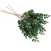 Simulación de hojas dedicadas hojas de plantas verdes flores de boda auditorio de bodas hojas suaves de Banyan flores de seda al por mayor arco flores decorativas