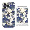 Nova Capa de Celular Estilo Chinês Retrô Dourada Porcelana Azul e Branca Peônia iPhone 17 Película de Cobertura Total Apple 18Pm Capa Protetora
