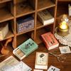 Yuxian Notas Adhesivas Serie Yi Retro Básico Manualidades Escritibles Decorativas 60 Piezas en 8 Estilos
