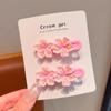 Pêssego Flor Hairpin Novo Doce Rosa Flor Clipe Bonito Bebê Clipe Lateral Franja Quebrado Hairpin Acessórios para o Cabelo