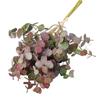 5 Ramas de Hojas de Eucalipto Plateado, Flores Artificiales, Flores Falsas para Decoración de Hogar, Hotel, Ventana y Boda