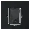 Funda Blanda para Pase de Exposición Portatarjeta de Identificación de Trabajo Portatarjetas de PVC Transparente Impermeable Protección de Tarjeta de Autobús Tarjeta de Documento Venta Caliente Transfronteriza