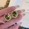 Nuevos Pendientes de Cristal Estilo Francés Retro Lujo Ligero para Mujer 2024 Primavera y Verano Pendientes de Gama Alta Diseño de Nicho Pendientes de Corte