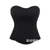 Corsé Negro Rayado Estilo Vestido de la Fábrica Original, Prenda Exterior sin Tirantes, Moldeador de Cintura, Moldeador Corporal Estilo Corte