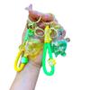 Llavero Creativo de Tortuga con Arena Líquida y Aceite Colgante para Bolso Decoración de Llavero Parque de Atracciones Máquina de Garra Regalo Venta al por Mayor