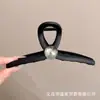 Presilha de Tubarão Grande de Cristal de Luxo de Alto Padrão para Cabelo Feminino Moda Versátil Presilha para a Parte de Trás da Cabeça Nova Presilha de Cabelo Acessório de Cabeça