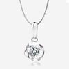 Colar de prata esterlina 925 atacado moda coreana pingente de prata esterlina elegante nova joia de prata esterlina