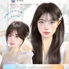 Flequillo de Aire 3D Postizo Celebridad de Internet Flequillo Francés Parche Natural Invisible Sin Costuras Topper para el Cabello para Mujeres para Cubrir Cabello Blanco