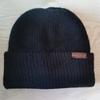 Gorro de punto de estilo coreano de moda para otoño e invierno, combina con todo, con etiqueta de lana y letra L, gorro de lana de doble capa, orejeras cálidas para mujer