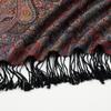 Cachecol Longo Jacquard de Poliéster com Franjas de Caju para Venda Quente no Comércio Exterior, Xale Quente Feminino