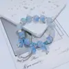 Pulsera de Cristal de Sirena Estilo Bosque Dulce Hada Súper Diseño Nicho Ins Femenino Versátil Estudiante Mejor Amiga Pulsera DIY