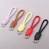 Lanyard Colorido de Couro PU Elegante e Simples para Copo de Água, Copo de Café, Celular, Chaveiro Antiperda, Pulseira de Pulso Portátil