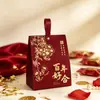 Caja de dulces de boda de estilo chino de mano estilo Xiaohongshu, bolsa de dulces de compromiso, caja de regalo, caja de dulces de regalo de agradecimiento al por mayor