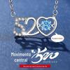 925 Sterling Silver 520 Colar de Coração Batendo Corrente de Clavícula de Nicho de Luxo Leve para Meninas Dia dos Namorados 520 Presente para Namorada