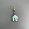 Transfronterizo Nuevo Creativo 2D de Alto Valor Dibujo Animado Lindo Llavero Transparente de Acrílico Accesorios para Mochila de Estudiante