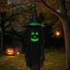 Bestseller Amazon transfronteiriço: Pingente de chapéu de bruxo fantasma que brilha no escuro para decoração de cena externa de Halloween