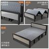 Cama plegable de alquiler del fabricante para la pausa del almuerzo, Camas de campaña plegables con 60% de descuento, Cama doméstica con estructura de hierro, Cama individual plegable portátil doble