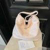Bolso Tote de Moda Exterior Individual de Gran Capacidad para Viajeros Mujeres 2025 Nuevo Felpa Dulce Elegante Hombro Cruzado