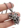 P1509 Joyería de Exportación al por Mayor Estilo Retro Europeo y Americano Corazón Colgante de Acero de Titanio para Hombre