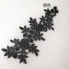Tela de Encaje Bordado para Vestidos de Boda, Parches de Apliques, Flores Hechas a Mano para DIY