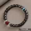 Pulsera de un solo círculo Bodhi Qi de Madera de Águila para Diseño DIY para Hombres y Mujeres, Cuentas de Oración Budista y Accesorios