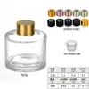 Frasco Cilíndrico Transparente para Aromaterapia, Frasco Difusor de Varetas Sem Chama, 100ml, Garrafa de Vidro para Fragrância de Decoração de Hotel e Casa