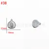 Venta al por mayor del fabricante Acero Inoxidable Presión de Aceite Colgante Cabeza Humana DIY Estilo Europeo y Americano Colgante Personalizado Accesorios de Joyería DIY