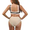 Hcwpu Corrente de Tira de Couro Roupas Bondage Femininas Conjunto de Sutiã Estilo Halter