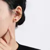 Pendientes Henna de Plata de Ley 925 con Zirconia Elegante en Forma de Gota de Agua para Mujer, Moda Simple Versátil Ins Europea y Americana, Al por Mayor en Stock