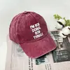 Explosiones Transfronterizas Estilo Retro Americano Casual Tendencia Gorra de Béisbol Lavada con Estampado I 'M BOB Visera Solar para Exteriores