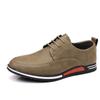 Zapatos para Hombre Talla Grande 2025 Versátiles Suela Suave Casual de Piel con Cordones Moda Estilo Racing Caña Baja